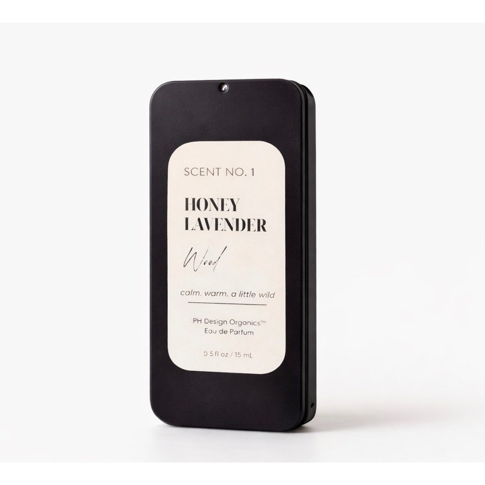 PH Design Organics Scent No 1 Honey Lavender Wood Solid Perfume 0.5oz Tin NEW